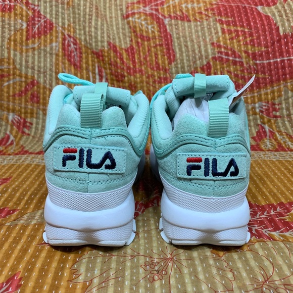 Fila Disruptor Platform Sneakers Turquoise White - Picture 4 of 8
